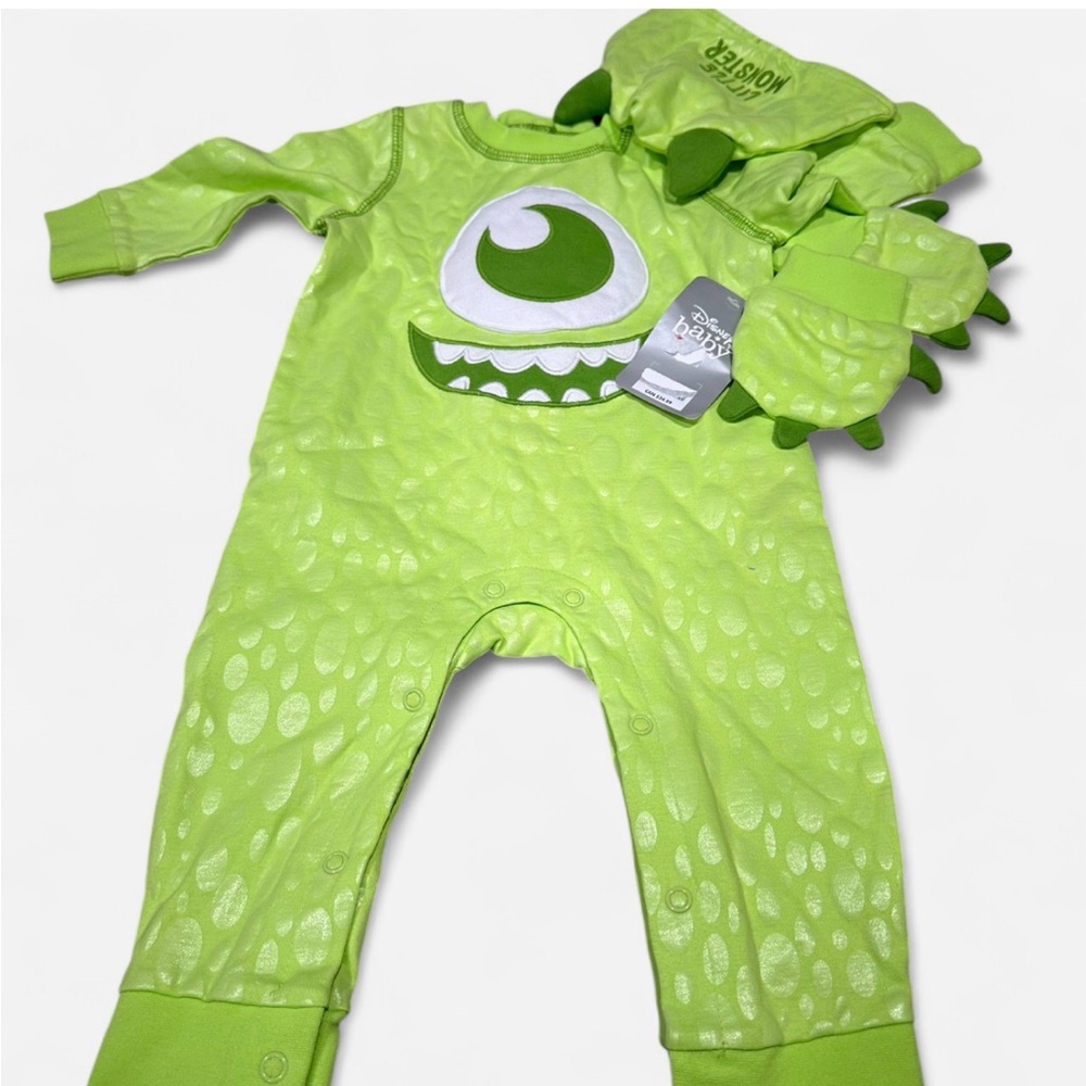 Disney Lime Green Monster Kids One Piece